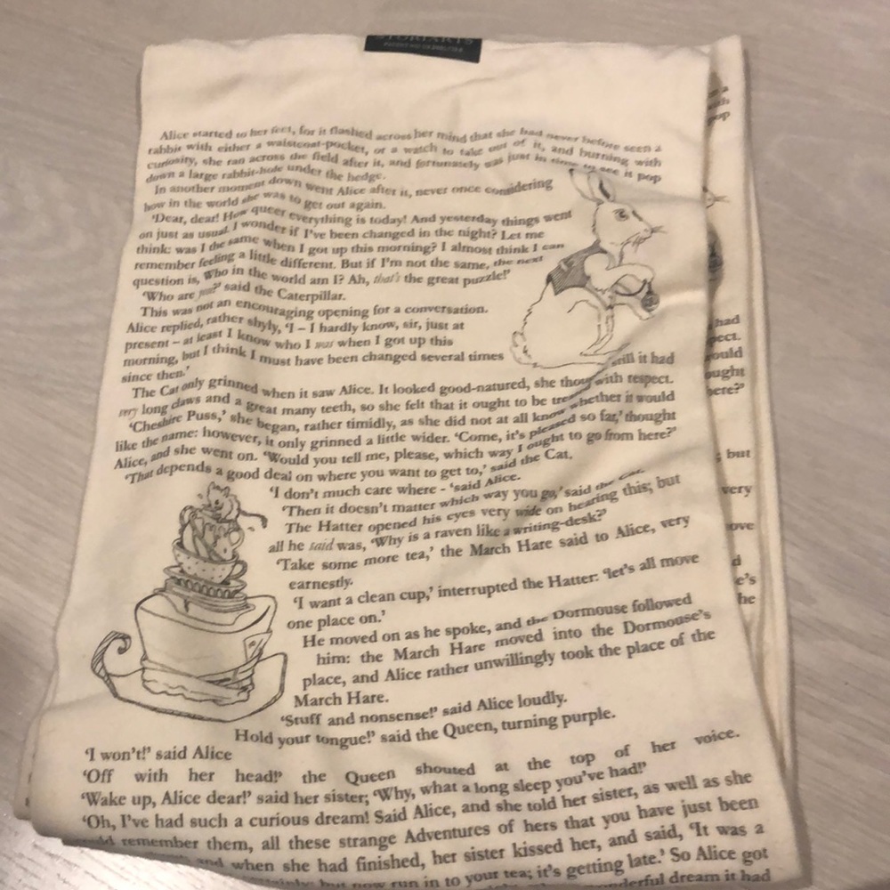 Alice in Wonderland Scarf